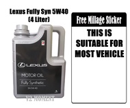 LEXUS FULLY SYNTHETIC 5W40 ENGINE OIL