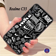 Topcase999 - Case Black Nike Realme C35 REALME C21Y 8i NARZO 5A 50i GT MASTER REALME 3 PRO REALME 5 