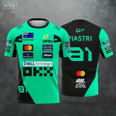 Lando Norris Number 4 New Racing Style Jersey Extreme Sports Racing Wear Breathable Quick Dry Sports