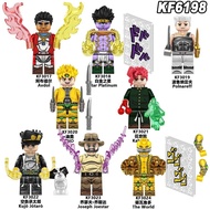JoJo's Bizarre Adventure Building Jotaro Kujo Blocks Avdol Figures Star Platinum Toy Minifigures