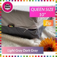 10" (26cm) Queen Zip HUGS Series-ZIP Cadar Queen Berzip Queen Zip Mattress Cover Queen Zip Bedsheet 