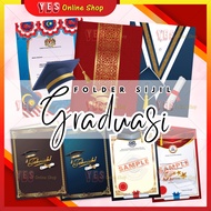 📕YES GRADUASI Folder Sijil Diploma&Transkrip A4 GRADUATION Certificate Holder A4 | Diploma, Award & 