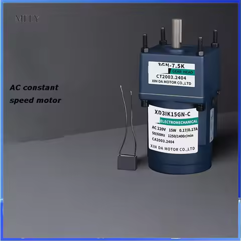 3IK15GN-C Fixed speed Gear Reducer Motor Single-Phase Motor Miniature Slow Speed Engine 15W Inductio