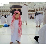 2 Piece Igal Children plus Turban Shemagh Scarf Kids Boy Girl Saudi Arab Surban Turban Imama Anak Ei