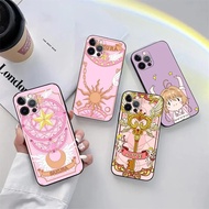 TK-1 Cartoon CardCaptor Sakura Phone Case for iPhone 11  17，15 Pro Max Case Coque 14 Plus 13 Pro 12 