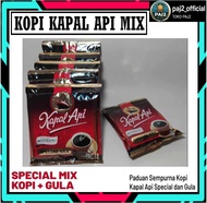 KOPI KAPAL API SPECIAL MIX 1 RENTENG 24 GRAM BUBUK KOPI HITAM + GULA RENCENGAN DUS SIAP MINUMAN
