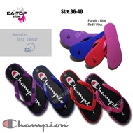 【Ready stock】 Slipper 2Layer Champion Flipper Slim female | Slipper perempuan Size.36-40