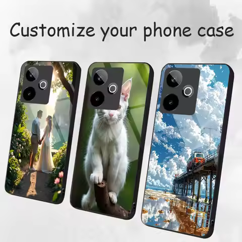 Tempered Glass Phone Case For Realme GT 7 Pro 7T 14 14T 6 6T Neo 3 3T GT 2 Neo 2T Note 50 DIY Person