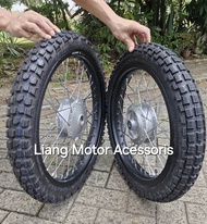 Sepaket Velg Ring 19 17 Custom Modifikasi Touring Adventures - Honda Win / Win 100 / Win Semi Trail