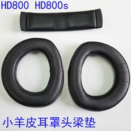 Suitable for Sennheiser HD800 Earmuffs HD800s Earmuffs Rami Fleece Earphone Case Lambskin Earmuffs H