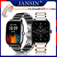 cho Amazfit GTS 4 mini Dây đeo bằng thép không gỉ sang trọng Dây đeo bằng gốm cho Amazfit GTS 4 Dây