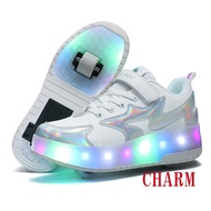 【Original】Running Shoe Wheel Children's Roller Skateboarding Shoes Detachable Lace Wheel Shoes Skate