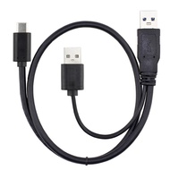 UC-125 2.5 Inch Type-C External Hard Disk Box Cable USB Y-Type To Dual Mobile