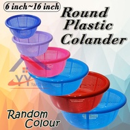 6"-16" Plastic Round Colander Strainer Colander Basket/Twins Dolphin Round Kitchen Fruit Vegetable S