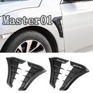 2pcs For Mercedes Benz AMG W124 W211 W212 W220 ABS Auto Side Emblem Sticker Styling Decoration Fenders Decal Carbon Fiber Accessories