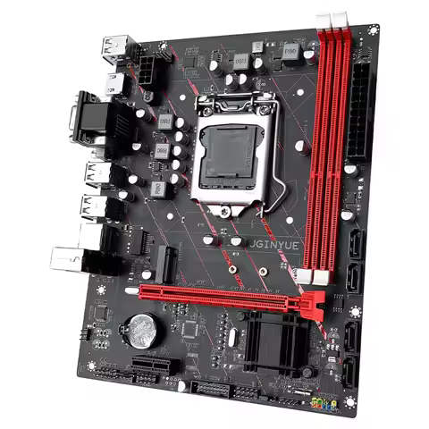 JGINYUE H61 LGA 1155 M-ATX Motherboard Intel i3 i5 i7 E3 V2 CPU DDR3 1333 1600MHz 16GB RAM SATA USB2