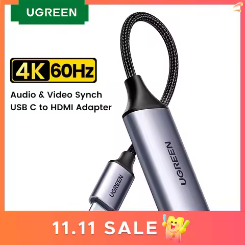 UGREEN USB C to HDMI Adapter 4K/60Hz for TV Box HDMI Cable for MacBook Pro Macbook Air Pixelbook XPS