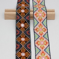 Z102#4. 5CM Ethnic Style Lace Ancient Costume Ribbon Accessories Love Lens Embroidery Costume Hanfu 