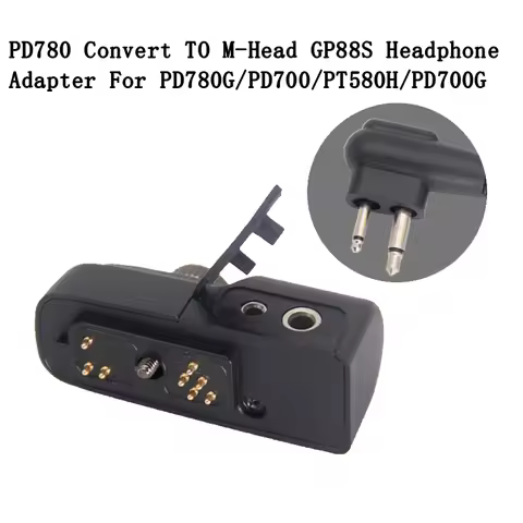 Audio Adapter Connector For PD700 PD780G PT580H PD705 PD785 PD782 PD706 PD786 PD790 Walkie Talkie He