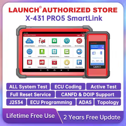X-431 PRO5 SmartLink LAUNCH J2534 Programming Car Diagnostic Tool Automotive Scanner Autoscan Diagno