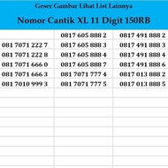 Nomor Cantik XL 11 DIGIT Kartu Perdana XL Simpati Indosat Axis