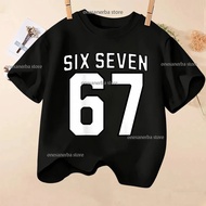 67 Six Seven Mason Funny T-Shirt Short Sleeves Round Neck Casual Style For Boys And Girls Children's