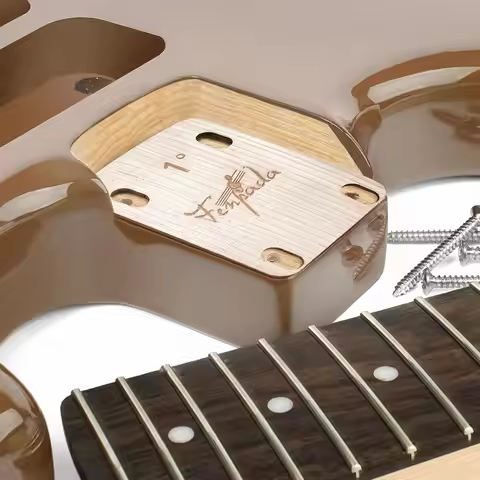 Guitar Neck Shims Set - 0.25°, 0.5°, 1° Wooden Shims for Bolt-On Neck Adjustment, Guitar Accessories