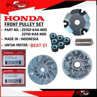 HONDA BEAT 110 V1 FRONT PULLEY SET BEAT V1 K44 22110-K44-N00 , 22102-K44-N00 ( READY STOCK )