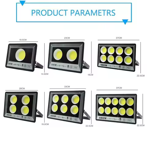 Led Flood Light 500W 400W 300W 200W 100W 50W AC 220V Outdoor Wall Floodlight Spotlight IP66 Waterpro