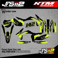 DECAL KTM SIXDAY DECAL KTM 250 KTM 85 FULL BODY STICKER KTM 250