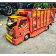 Miniatur Truk Oleng Kayu anti gosip bonus terpal all varian ready