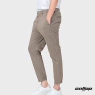 GALLOP : Men's Wear Jogger Pants กางเกงขาจั๊ม รุ่น ผ้าทอริ้ว GL9010 สี Coco Brown - น้ำตาล / ราคาปรก