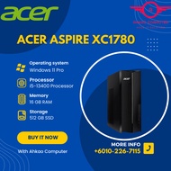 Acer Aspire XC1780-13400F Desktop PC ( I5-13400, 16GB Ram, 512GB SSD, Intel, Windows11 Pro )3 Year W