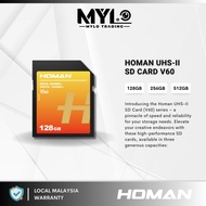 Homan UHS-II SD Card V60 128GB 256GB 512GB