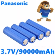 [ส่งด่วนในไทย]Panasonic ของแท้100 ถ่านชาร์จ 18650 3.7V 90000 mAh ไฟเต็ม ราคาสุดคุ้ม แบตเตอรี่ลิเธียมไอออนแบบชาร์จไฟได้ ราคาถูก 4 ก้อน