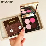 HAGGARD Eyeshadow 眼影四色烟熏哑光爆闪 Four Colors Smokey Matte Sparkling Natural Long-Lasting Delicate And Pi