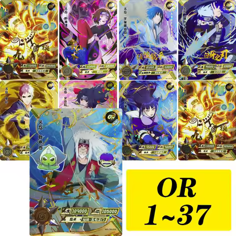KAYOU NARUTO OR card 1~37 series Anime characters Namikaze Minato Tsunade Cool Collection card Chris