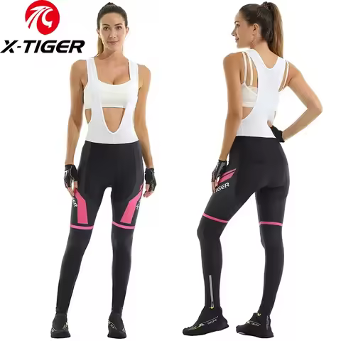X-TIGER Women's Bib Cycling Trousers 3D Gel Cushion Spring/Summer Trousers Bike Mountain Bike Road B
