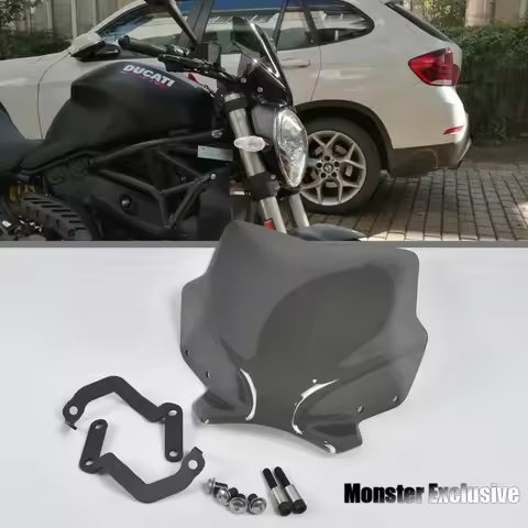 Windshield For DUCATI Monster 797 M797 MONSTER 821 M821 1200 1200S 1200R 14-20 Sports Touring Windsh