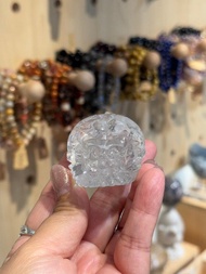 華光-藏晶閣 | Clear Quartz Dragon Turtle Carving-白水晶 龍龜
