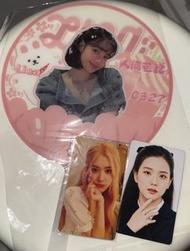 BLACKPINK Lisa Rose Jisoo fan card 扇 小卡