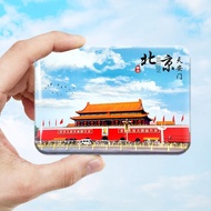 refrigerator magnet 冰箱贴 北京旅游纪念品水晶玻璃冰箱贴磁贴伴手礼天安门长城  阳光家居生活馆09.24