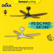[SIRIM] DEKA F5DC PRO F5DC 56" 46" 5 Blades DC Motor 20 Speed Remote Control Ceiling Fan