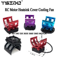 YSIDO RC Electric Car 540 550 3650 3660 3665 Brushless Motor Heatsink Cover Cooling Fan for 1/10 1/1
