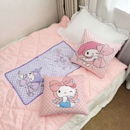 Kuromi My Melody Hello Kitty 2 in 1 Blanket+Cushion" Blanket 1m*1.5m Cushion 39cm*39cm