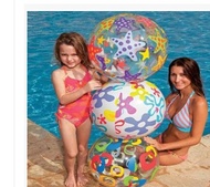 Genuine INTEX childrens popular beach paddle ball 59040 ball toy beach ball transparent balloon hand