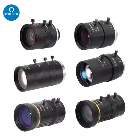 F1.4 F1.6 Manual Zoom C Mount Lens 2.8-12mm 8-50mm 6-12mm 5-50mm 6-60mm CCTV Camera Lens for Industr