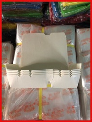⊕ 25 Pieces Laminated Paper Meal Box 2 Division
