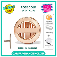 Rose Gold Bath & Body Works BBW Car Fragrance Refill Holder 100% Authentic