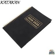 KATAKAN Calendar Book, A4/A5 2026-2028 3 Years Monthly Planner, Portable Annual Summary Yearly Goals